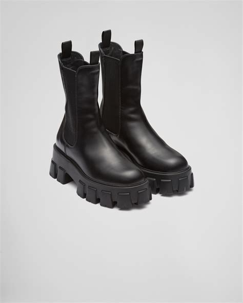 prada monolith brushed|prada monolith brushed leather boots.